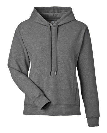 J. America Women's Electric Fleece Hooded Sweatshirt 8742 #color_Electric Onyx