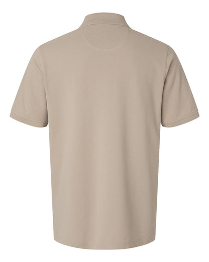 Harriton Men's Valiant Cotton Snag Protect Polo M205 #color_Khaki