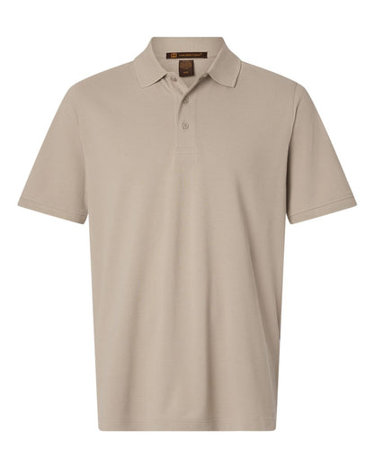 Harriton Men's Valiant Cotton Snag Protect Polo M205 #color_Khaki