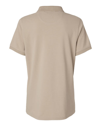 Harriton Women's Valiant Cotton Snag Protect Polo M205W #color_Khaki