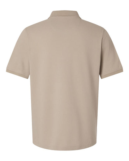 Harriton Men's Valiant Cotton Snag Protect Pocket Polo M205P #color_Khaki
