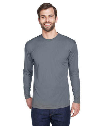 UltraClub Men's Cool & Dry Sport Long Sleeve Performance Interlock T-Shirt 8422 UltraClub Men's Cool &amp; Dry Sport Long Sleeve Performance Interlock T-Shirt 8422