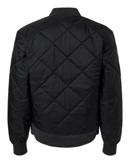 Dickies Men's Diamond Quilted Jacket 6124 #color_Black