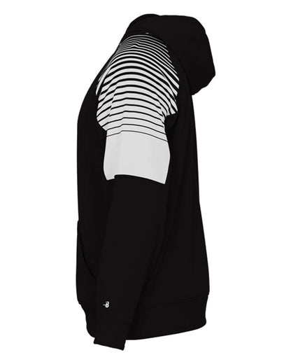 Badger Lineup Hooded Pullover 1405 #color_Black