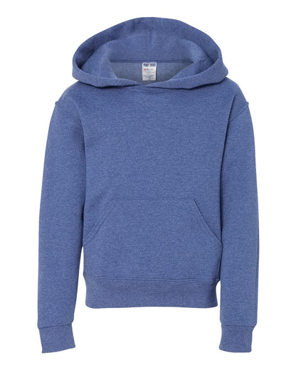 JERZEES Youth NuBlend® Hooded Sweatshirt 996YR #color_Vintage Heather Blue