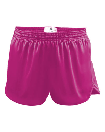 Alleson Athletic Women's B-Core Track Shorts 7278 #color_Hot Pink