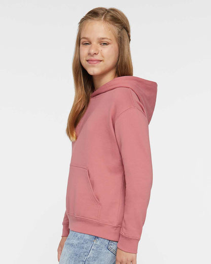 LAT Youth Fleece Hoodie Sweatshirt 2296 #colormdl_Mauvelous