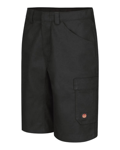 Red Kap Men's Extended Sizes Shop Shorts PT4AEXT #color_Black