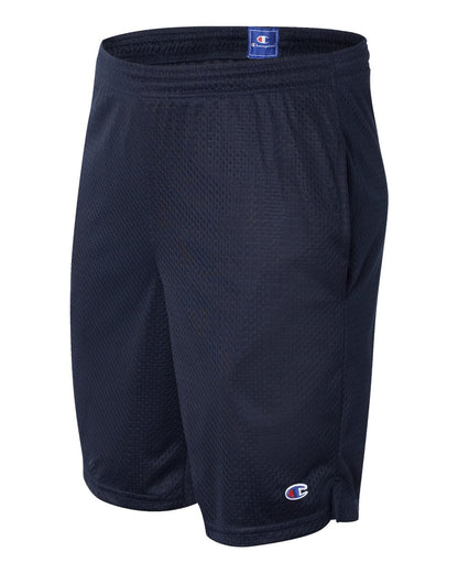 Champion Unisex Polyester Mesh 9" Shorts with Pockets S162 #color_Navy
