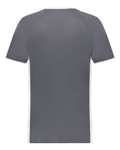 Augusta Sportswear Cutter V-Neck Jersey 6907 #color_Graphite/ White