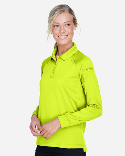 Harriton Women's Advantage Long Sleeve Tactical Polo M211LW #colormdl_Safety Yellow