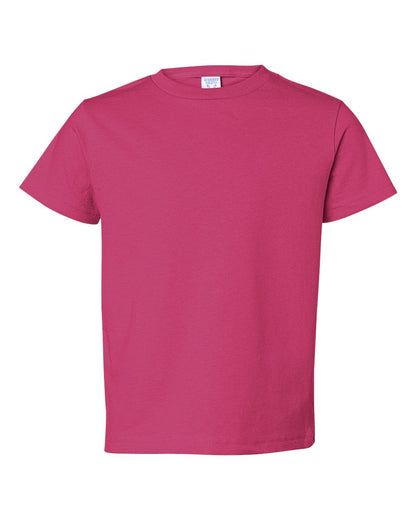 Rabbit Skins Youth Juvy T-Shirt 3301J #color_Hot Pink