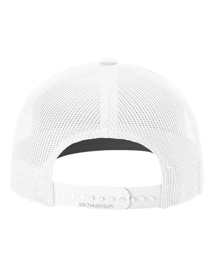 Richardson 112+ R-Flex Adjustable Trucker Cap 112PL #color_White