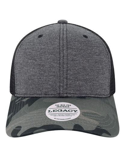 LEGACY Mid-Pro Snapback Trucker Cap MPS #color_Black/ Camo