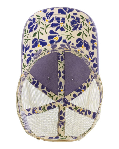 Infinity Her Women's Washed Mesh-Back Cap TESS #color_Violet/ Floral/ Khaki