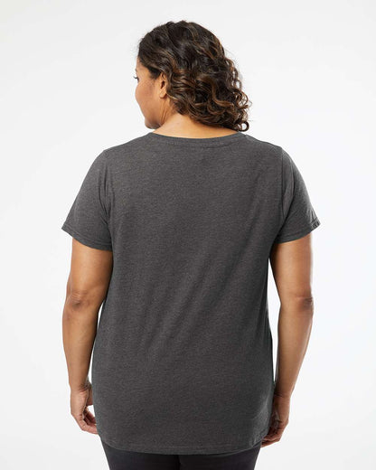 LAT Women's Curvy Collection Fine Jersey Tee 3816 #colormdl_Vintage Smoke
