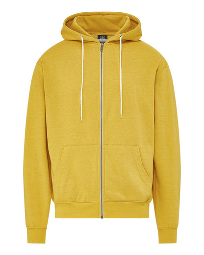 MV Sport Unisex Retro Heather Full-Zip Hooded Sweatshirt 2349 #color_Ginger