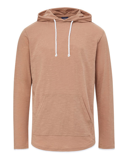 MV Sport Unisex Miles Slub Hooded Long Sleeve T-Shirt 24401 #color_Praline