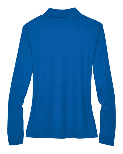 CORE365 Women's Pinnacle Performance Long Sleeve Piqué Polo 78192 #color_True Royal