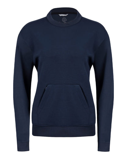 Swannies Women's Margaret Cross Neck Sweatshirt SWM500L #color_Navy