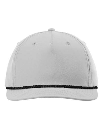 Richardson Five Panel Classic Rope Cap 258 #color_Light Grey/ Black