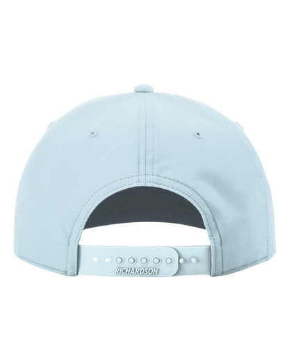 Richardson Five Panel Classic Rope Cap 258 #color_Soft Blue/ Navy