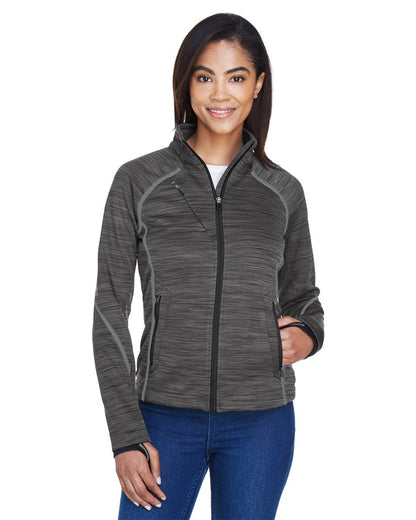 North End Women's Flux Mélange Bonded Fleece Jacket 78697 North End Women&#39;s Flux Mélange Bonded Fleece Jacket 78697