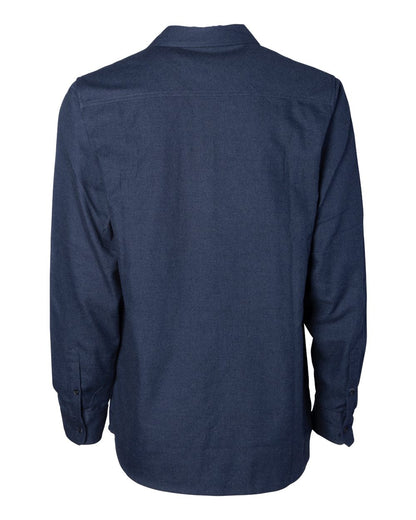 Independent Trading Co. Unisex Flannel Shirt EXP50F #color_Navy Heather