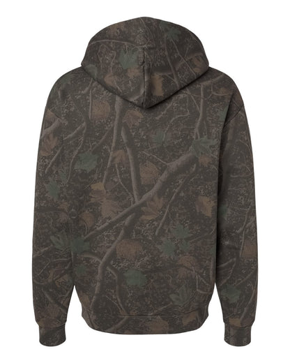 Independent Trading Co. Unisex Boulevard Heavyweight Hooded Sweatshirt IND330BLV #color_Darkwood Tree Camo