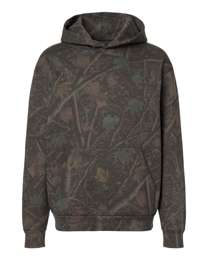 Independent Trading Co. Unisex Boulevard Heavyweight Hooded Sweatshirt IND330BLV #color_Darkwood Tree Camo