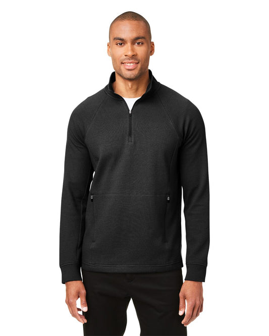 North End Men's Rhythm Waffle Quarter-Zip Pullover NE200