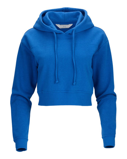 Boxercraft Women's Cropped Fleece Hooded Sweatshirt BW5404 #color_Electric Royal