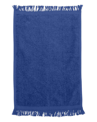 Q-Tees Fringed Fingertip Towel T100 #color_Royal