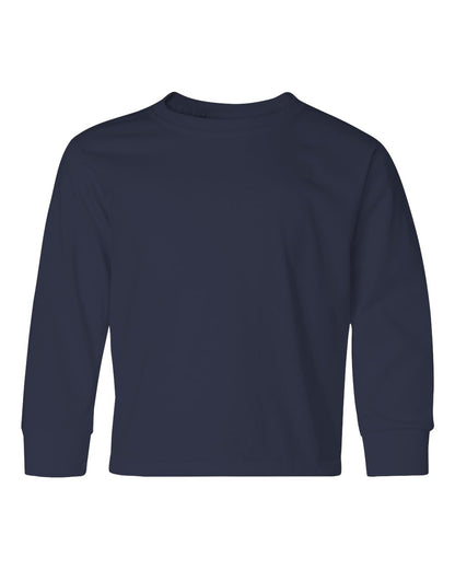 JERZEES Youth Dri-Power® Long Sleeve 50/50 T-Shirt 29BLR #color_J. Navy