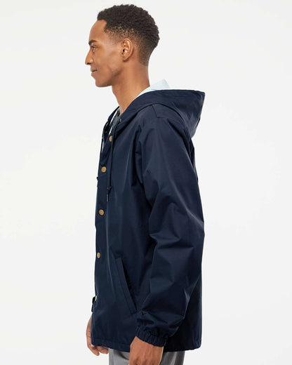 Independent Trading Co. Water-Resistant Hooded Windbreaker EXP95NB #colormdl_Classic Navy