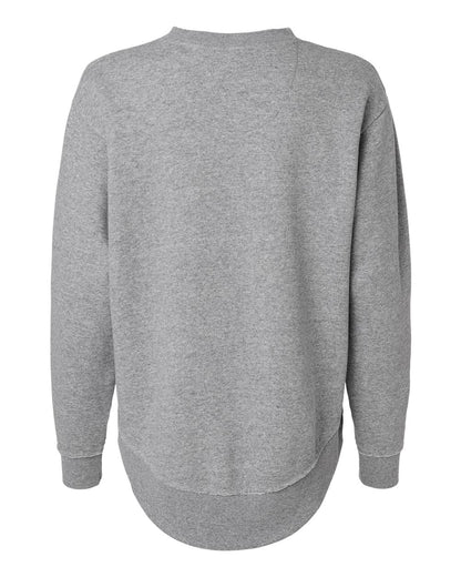 LAT Women's Weekend Fleece Crewneck Sweatshirt 3525 #color_Heather