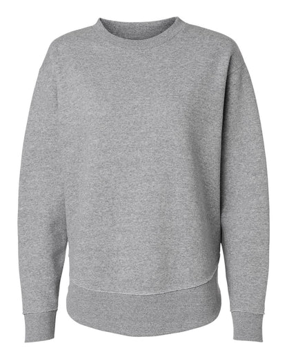 LAT Women's Weekend Fleece Crewneck Sweatshirt 3525 #color_Heather