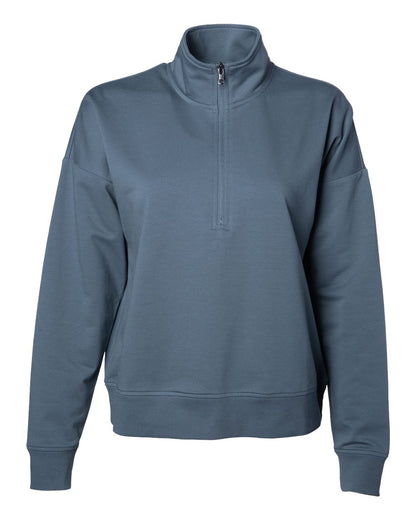 Independent Trading Co. Women's Perform Quarter-Zip Pullover EXP15WPQ #color_Storm Blue