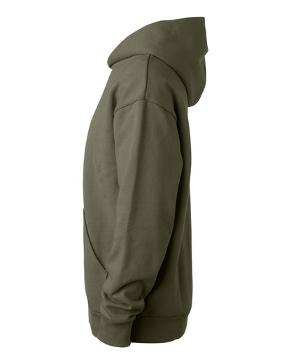 Independent Trading Co. Unisex Boulevard Heavyweight Hooded Sweatshirt IND330BLV #color_Army