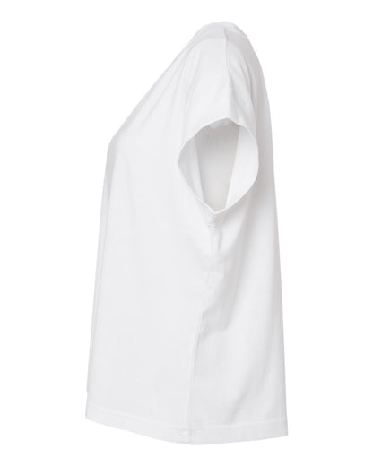 LAT Women's Relaxed Vintage Wash Tee 3502 #color_Washed White