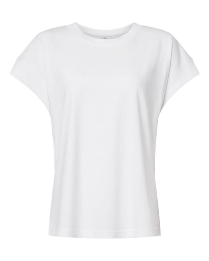 LAT Women's Relaxed Vintage Wash Tee 3502 #color_Washed White