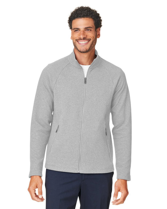 North End Men's Spirit Textured Full-Zip NE727