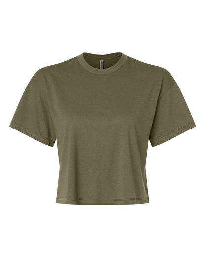 Next Level Women's Ideal Crop Top 1580 #color_Military Green