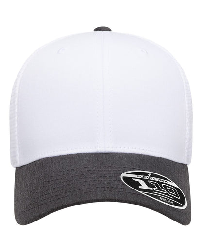 Flexfit 110® Mesh-Back Cap 110M #color_Dark Heather/ White/ White