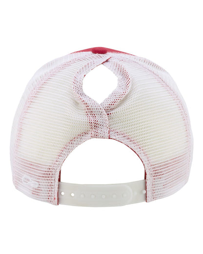 Infinity Her Women's Modern Trucker Cap CHARLIE #color_Red/ White