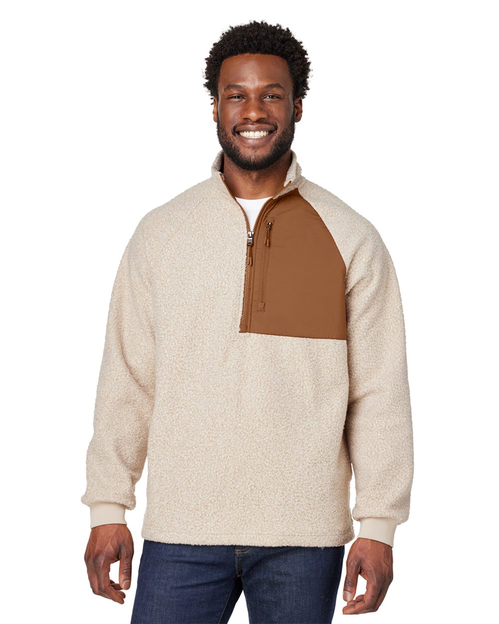 North End Men's Aura Sweater Fleece Quarter-Zip Pullover NE713