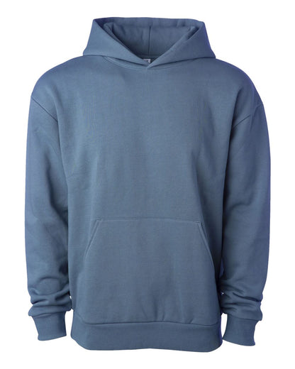 Independent Trading Co. Unisex Boulevard Heavyweight Hooded Sweatshirt IND330BLV #color_Storm Blue