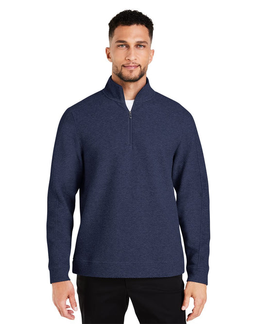 North End Men's Spirit Textured Quarter-Zip Pullover NE725