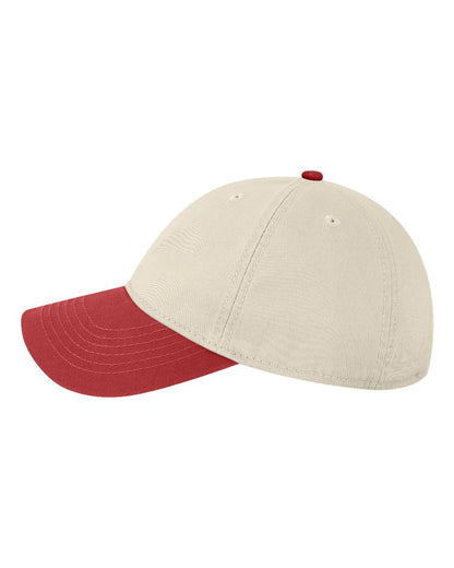 LEGACY Relaxed Twill Dad Hat EZA #color_Stone/ Cardinal Red