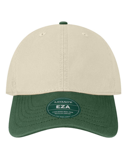 LEGACY Relaxed Twill Dad Hat EZA #color_Stone/ Dark Green